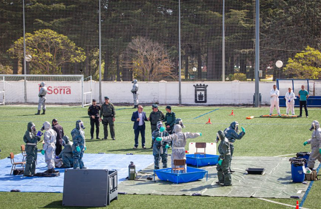 Simulacro de la Guardia Civil. MARIO TEJEDOR