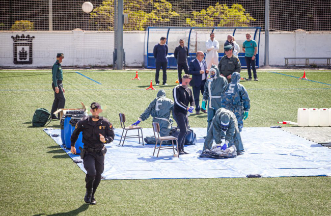 Simulacro de la Guardia Civil. MARIO TEJEDOR