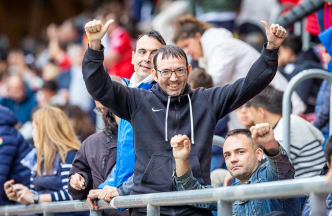 La afición respondió pero la permanencia no se pudo consumar. MARIO TEJEDOR