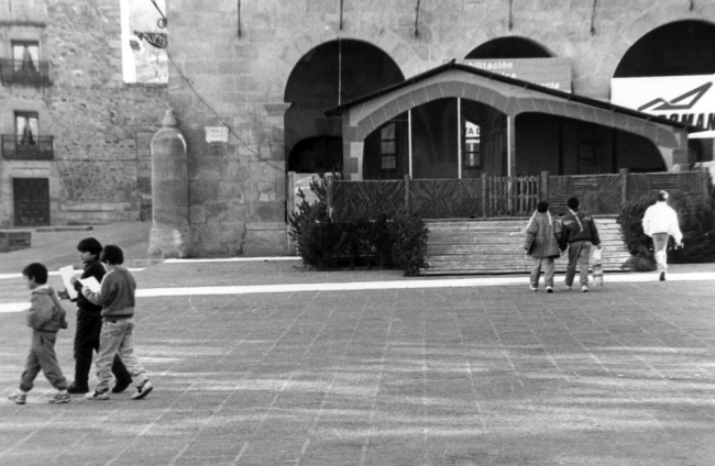 Año 1990, Portal de Belén en la plaza Mayor de Soria