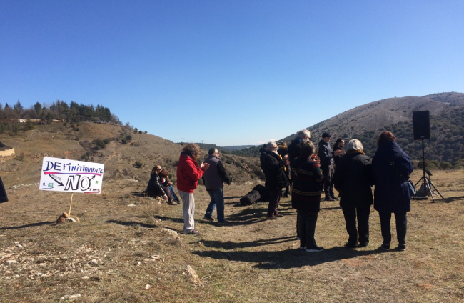 Protesta en el Cerro de los Moros.-M.H.