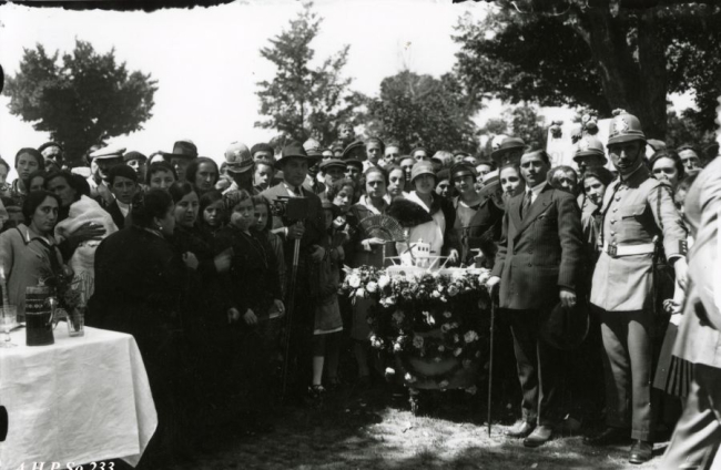 Domingo de Calderas en la Alameda de Cervantes. 1925. Tiburcio C. Palomar. A. Carrascosa. AHPSo 233