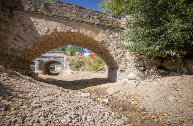 Imagenes del río Linares en el municipio sampedrano.
