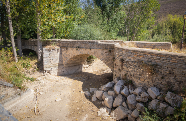 Imagenes del río Linares en el municipio sampedrano.