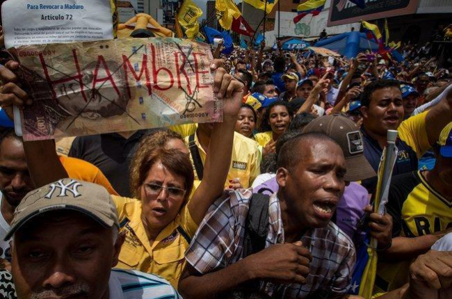 El aumento del hambre es mayor en América del Sur, siendo Venezuela uno de los países afectados.-EFE