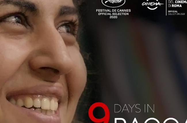 Cartel de la cinta '9 days in Raqqa'. HDS
