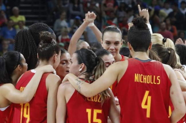 La selección femenina de baloncesto, medalla de plata en los Juegos de Río.-EFE