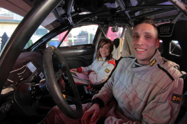 Cristian García y Rebeca Liso participan este sábado en el Rallye de Cervera.-D.S.