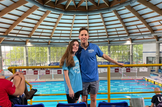 Nerea y Sergio en la cita del Campeonato de España Universitario. HDS