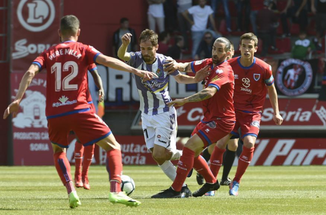 El Valladolid se llevó los tres puntos de Los Pajaritos el pasado sábado.-VALENTÍN GUISANDE