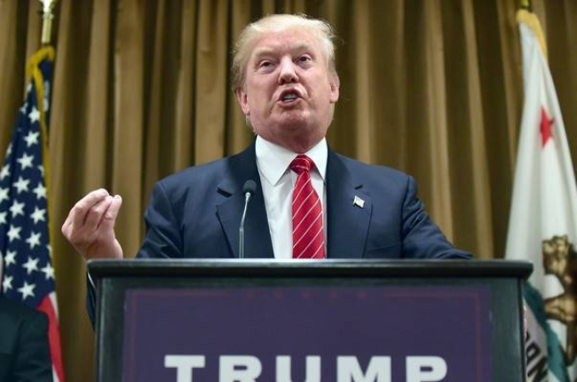 El candidato republicano y magnate inmobiliario Donald Trump, el pasado 10 de julio, durante una rueda de prensa.-Foto: AFP / FREDERIC J. BROWN