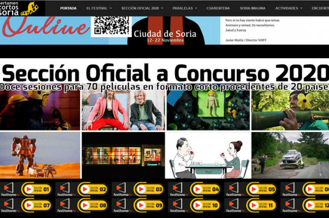 Página web del Certamen de Cortometrajes Ciudad de Soria