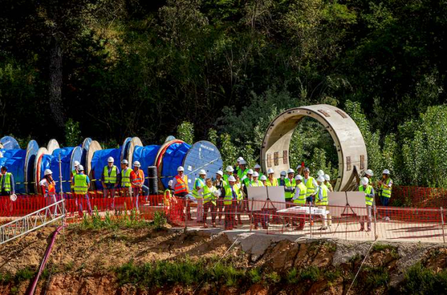 Visita a las obras de la nueva depuradora. MARIO TEJEDOR