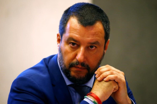 El ministro del Interior italiano, el ultraderechista Matteo Salvini.  /-STEFANO RELLANDINI (REUTERS)