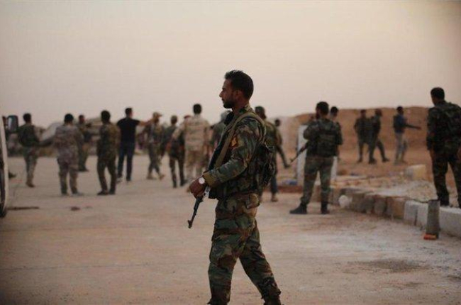 Soldados en una base militar siria.-EUROPA PRESS