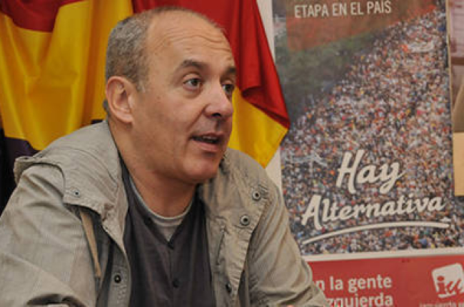 Enrique García, cabeza de lista por IU al Ayuntamiento de Soria. HDS
