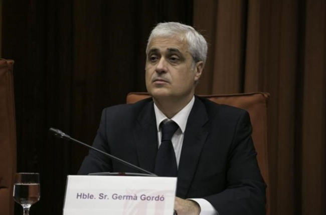 Germà Gordó, durante su reciente comparecencia ante la comisión de Afers Institucionals del Parlament.-JOAN CORTADELLAS