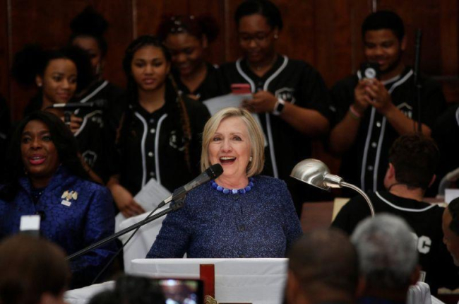 Hillary Clinton durante un evento de derechos humanos.-REUTERS