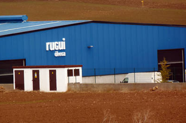 Exterior de la empresa Rugui en la mañana de ayer. -