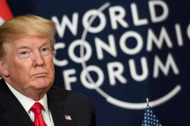 Trump, en Davos.-FABRICE COFFRINI / AFP