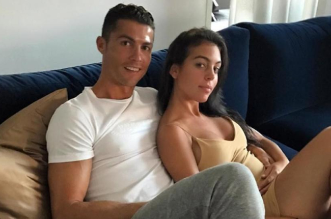 Cristiano Ronaldo y Giorgina Rodríguez.-