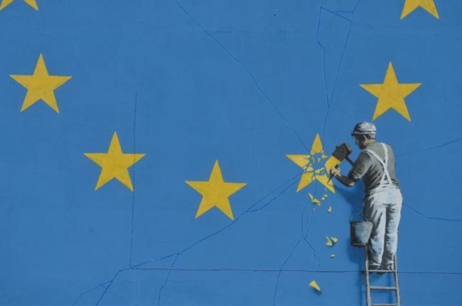 El 'brexit' de Banksy.-