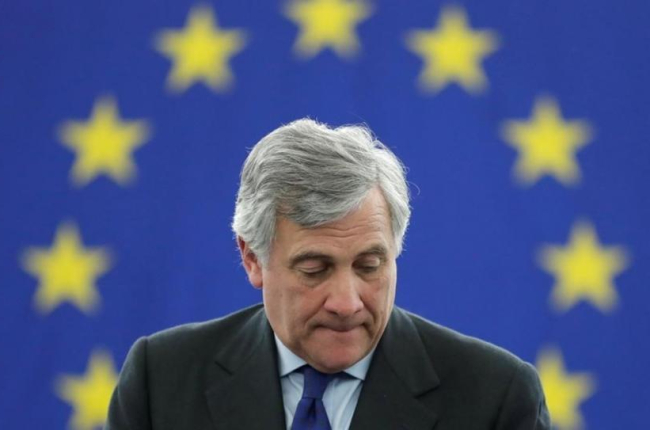 El presidente del Parlamento Europeo, Antonio Tajani.-CHRISTIAN HARTMANN (REUTERS)