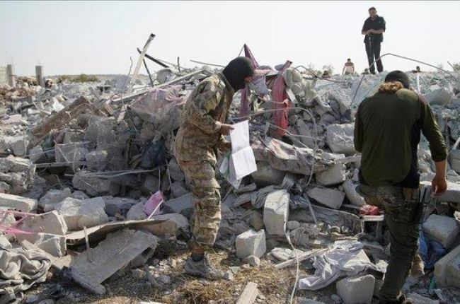 El lugar donde tuvo lugar la operación contra Al Bagdadi, el pasado octubre.-EFE YAHYA NEMAH