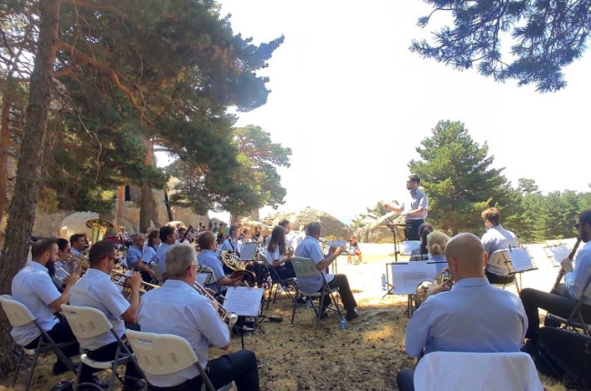 Acordes del Duero protagonizó el concierto dominical de Músicos en la Naturaleza. RAQUEL FERNÁNDEZ