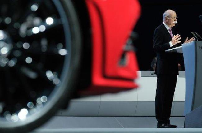 Dieter Zetsche habla en la junta de accionistas de Daimler.-GETTY IMAGES EUROPE