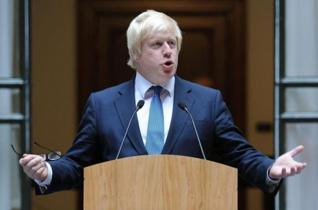 El Ministro de Asuntos Exteriores británico, Boris Johnson, en una comparecencia ante los medios.-AFP / ANDREW MATTHEWS