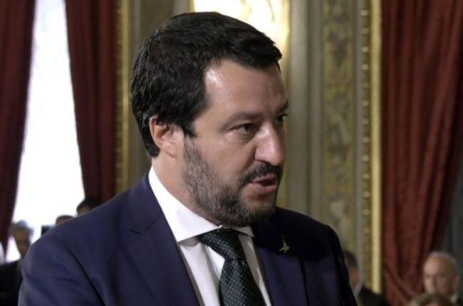 Salvini acusa a España de favorecer una inmigración fuera de control.-EUROPA PRESS