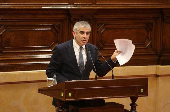 El portavoz de Ciutadans en el Parlament, Carlos Carrizosa.-ELISENDA PONS