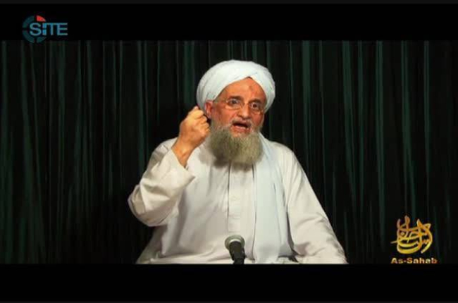El líder de Al Qaeda, Ayman al Zawahiri, en una imagen de vídeo del 2012.-Foto: AFP / HO