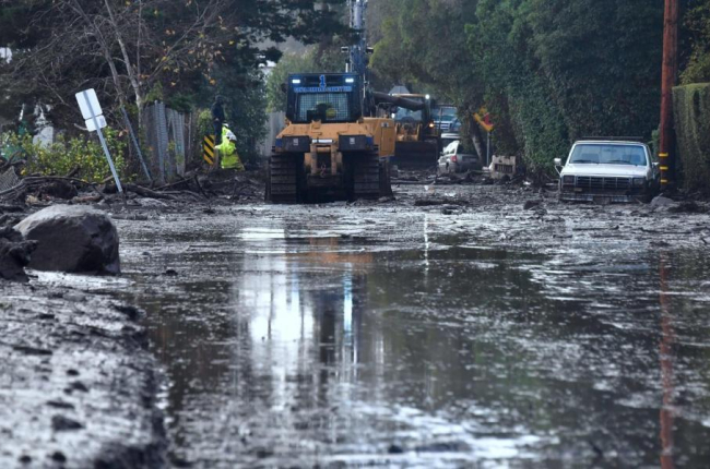Efectos de las lluvias en California, en la zona de Montecito.-/ FREDERIC J. BROWN (AFP)