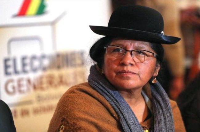 La expresidente del Tribunal Supremo Electoral  de Bolivia, María Eugenia Choque Quispe.-EFE