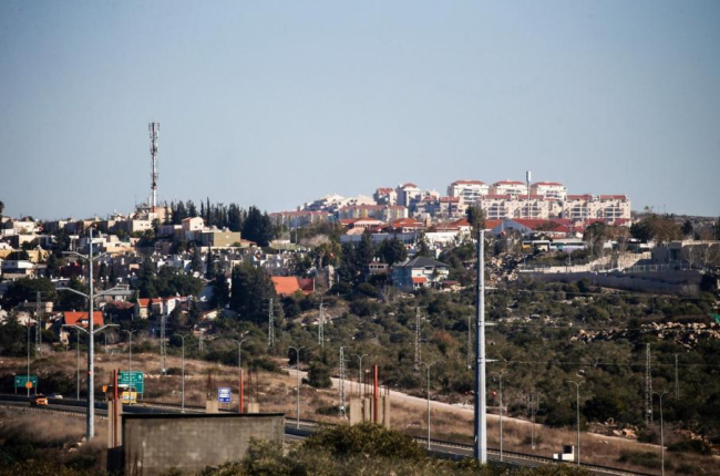 Colonías israelís cerca de la ciudad de Nablús, en Cisjordania.-
