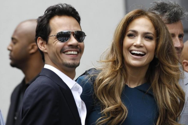 Jennifer Lopez y Marc Anthony, juntos en el 2011, en Los Ángeles.-REUTERS / MARIO ANZUONI