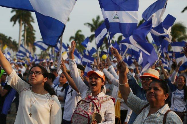 Protestas en Nicaragua en contra del presidente Daniel Ortega.-REUTERS