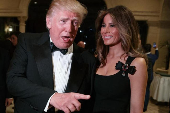Melania y Donald Trump, la pasada Nochevieja.-AP / EVAN VUCCI