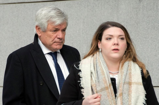 El considerado blanqueador de la red de la Gürtel y exvicepresidente de Repsol YPF Ramón Blanco Balín en la Audiencia.-LUCA PIERGIOVANNI (EFE)