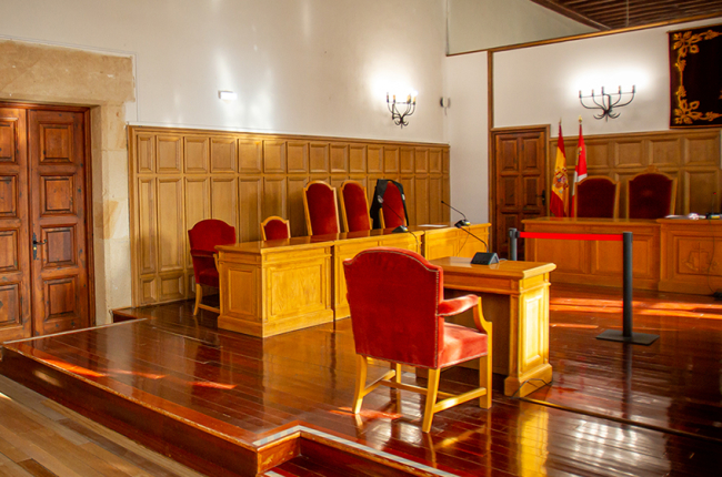 Sala de juicios de la Audiencia Provincial. MARIO TEJEDOR