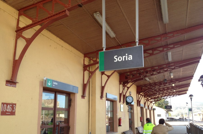 Estación de ferrocarril del Cañuelo, en Soria. HDS