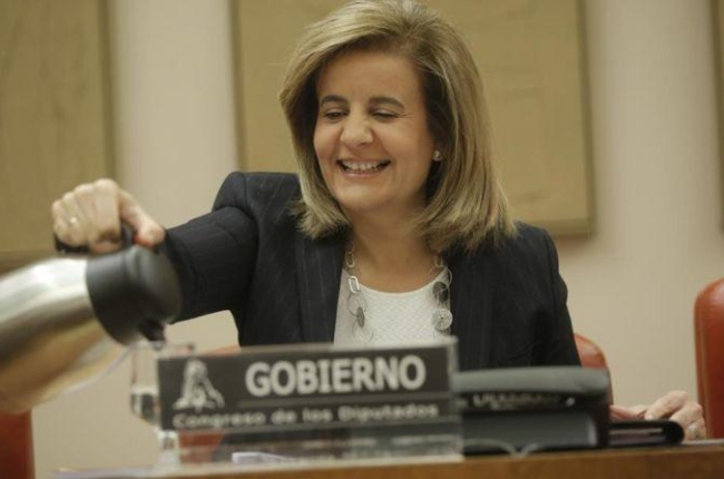 Fátima Báñez abrió las comparecencias en la comisión del Pacto de Toledo, la semana pasada.-