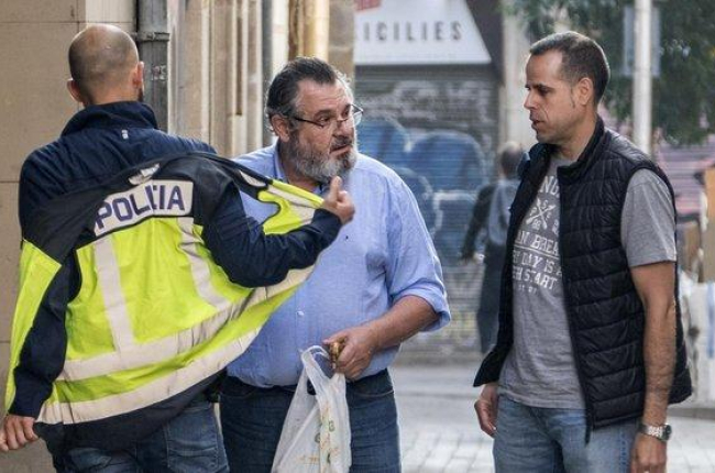 Víctor Terradellas, el 24 de mayo del 2018, cuando fue detenido por la policía tras el registro de Catmon.-