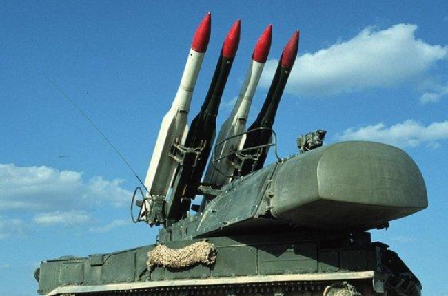 Misiles Tor-M1 como los que lanzó el régimen iraní contra el avión ucraniano.-EFE