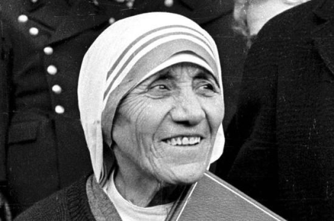 La madre Teresa de Calcuta, tras recibir el Nobel de la Paz en 1979.-