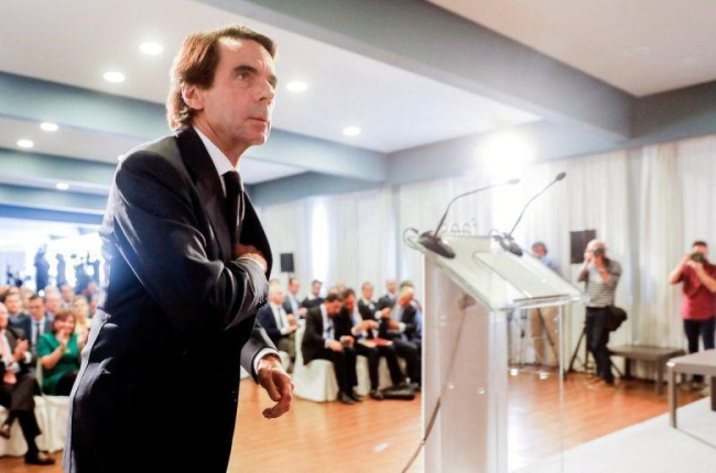 El expresidente del Gobierno Jose Maria Aznar clausura el tercer foro Ideas FAES  en el que se debate sobre la necesidad de una reforma fiscal y los problemas derivados del actual modelo de financiacion autonomica  / EFE-EFE / KAI FORSRTERLING