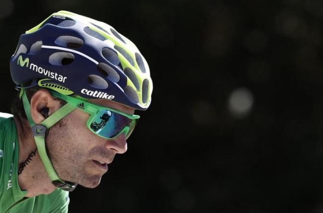 Alejandro Valverde, durante la segunda etapa de la Vuelta.-EFE / JAVIER LIZÓN