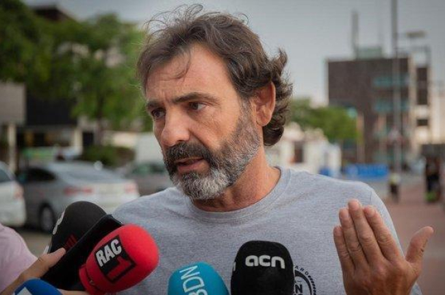 Óscar Camps, durante una comparecencia ante los medios en Barcelona.-DAVID ZORRAKINO / EUROPA PRESS